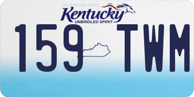 KY license plate 159TWM