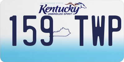 KY license plate 159TWP