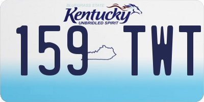 KY license plate 159TWT