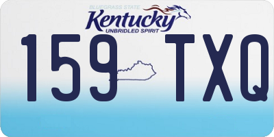 KY license plate 159TXQ