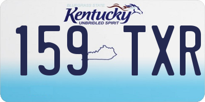 KY license plate 159TXR