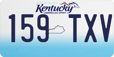 KY license plate 159TXV