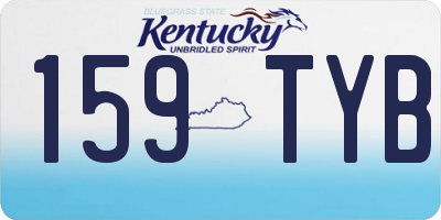 KY license plate 159TYB