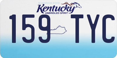 KY license plate 159TYC