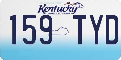 KY license plate 159TYD