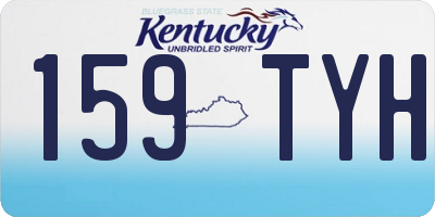 KY license plate 159TYH