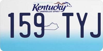 KY license plate 159TYJ