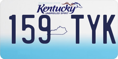 KY license plate 159TYK