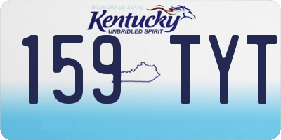 KY license plate 159TYT