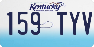 KY license plate 159TYV