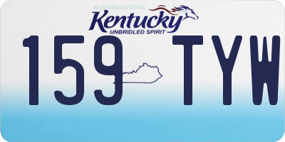 KY license plate 159TYW
