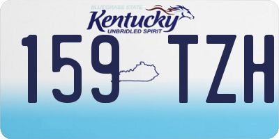 KY license plate 159TZH