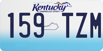 KY license plate 159TZM