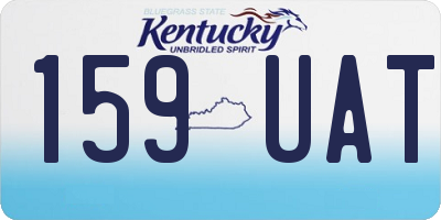 KY license plate 159UAT