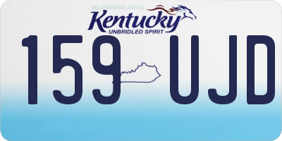 KY license plate 159UJD