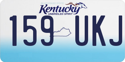 KY license plate 159UKJ