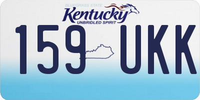 KY license plate 159UKK