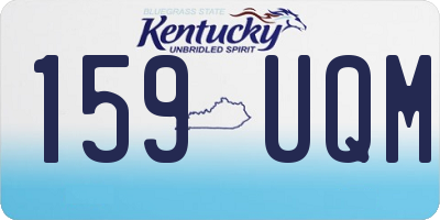 KY license plate 159UQM