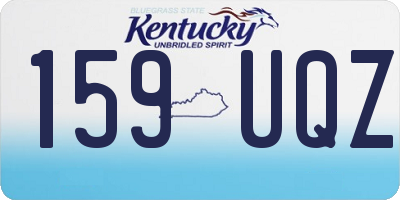 KY license plate 159UQZ