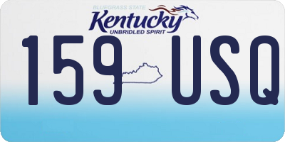 KY license plate 159USQ