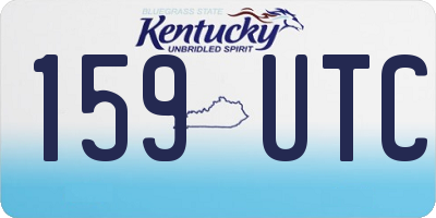 KY license plate 159UTC
