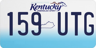 KY license plate 159UTG