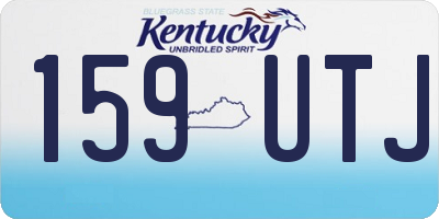 KY license plate 159UTJ