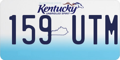 KY license plate 159UTM