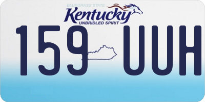KY license plate 159UUH