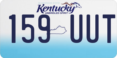 KY license plate 159UUT