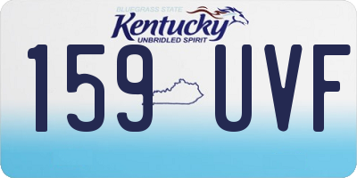 KY license plate 159UVF