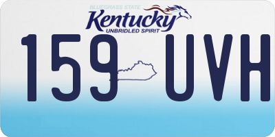 KY license plate 159UVH