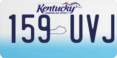 KY license plate 159UVJ