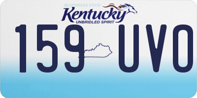 KY license plate 159UVO