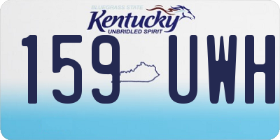KY license plate 159UWH