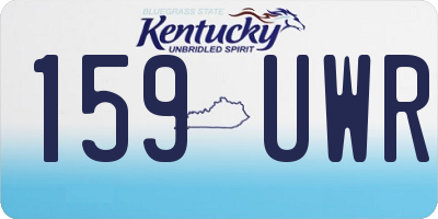 KY license plate 159UWR