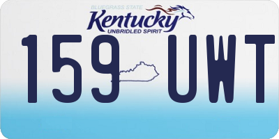 KY license plate 159UWT