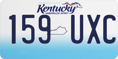 KY license plate 159UXC