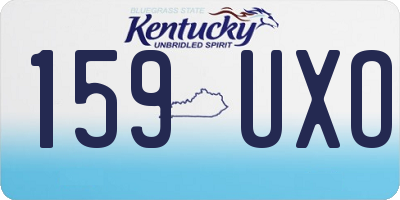 KY license plate 159UXO