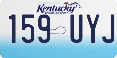 KY license plate 159UYJ