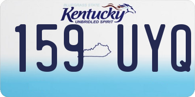 KY license plate 159UYQ