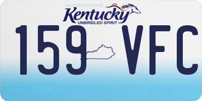 KY license plate 159VFC