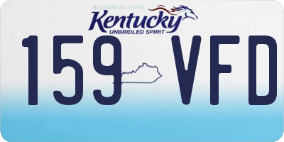 KY license plate 159VFD
