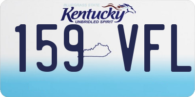 KY license plate 159VFL