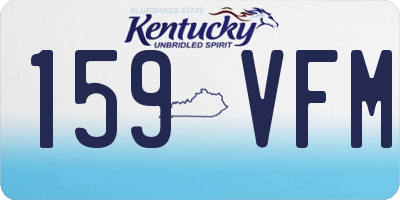 KY license plate 159VFM