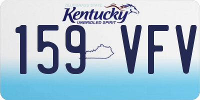 KY license plate 159VFV