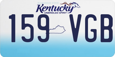 KY license plate 159VGB