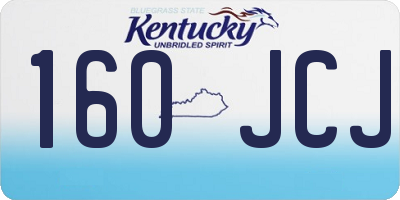 KY license plate 160JCJ