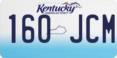 KY license plate 160JCM