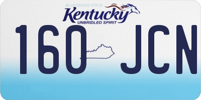 KY license plate 160JCN